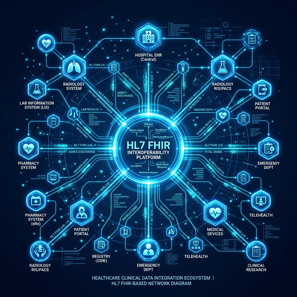 Clinical Data Integration — HL7, FHIR & DICOM Interoperability